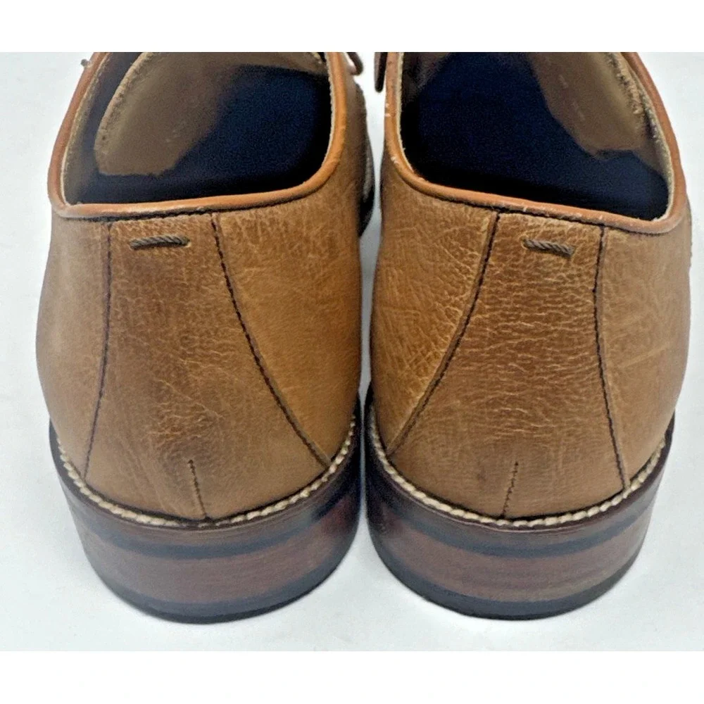 Cole Haan Grand.OS Men's Size 9.5  Tan Leather Oxford C12229